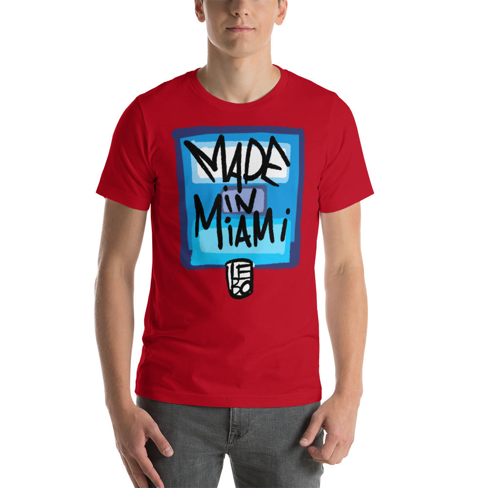 Made In Miami Blues - Lebo Unisex Short-Sleeve T-Shirt